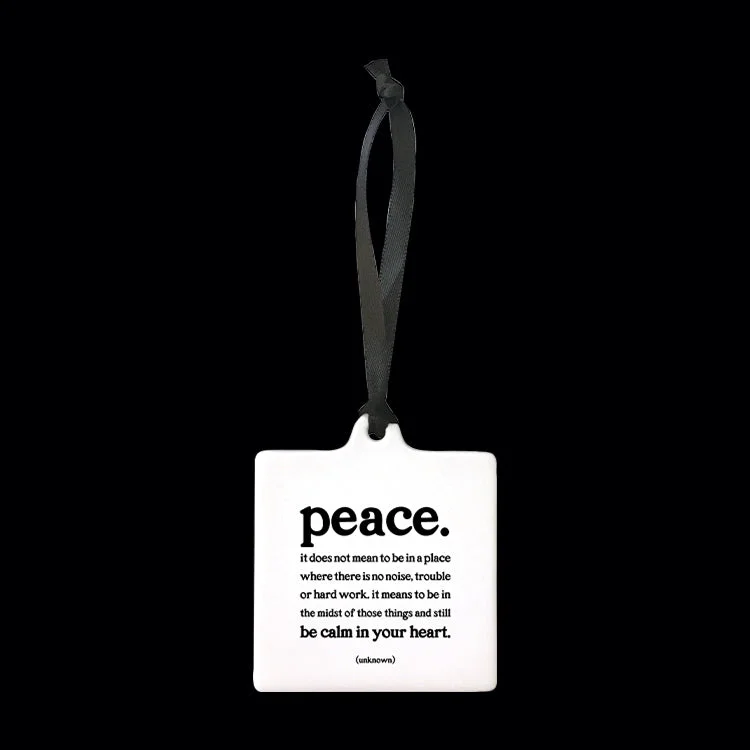 "peace" ornament