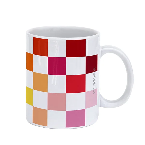 Rainbow Checker Mug