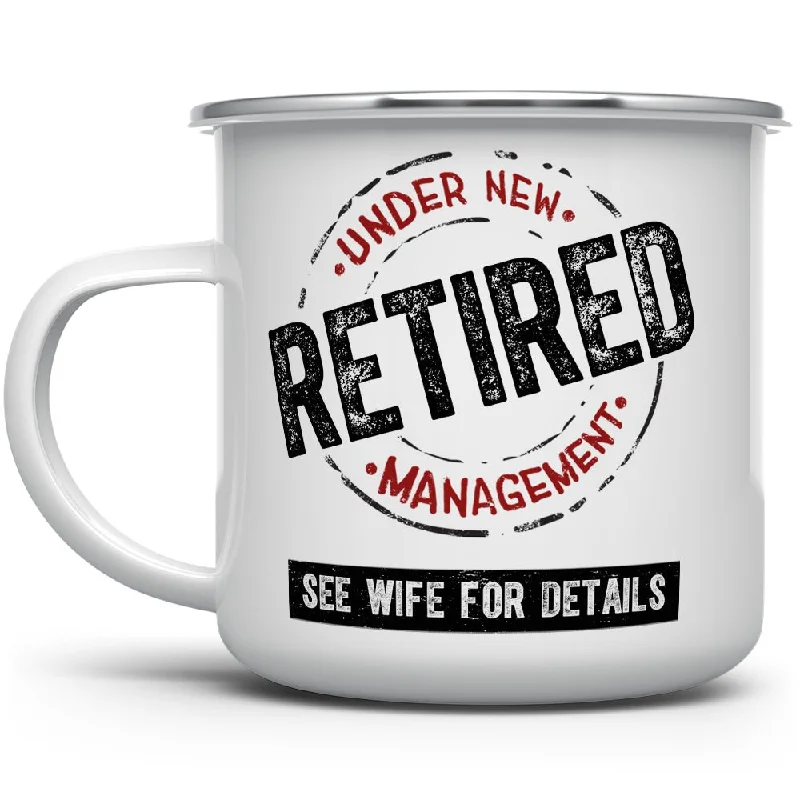 Retired Under New Management Camp Mug