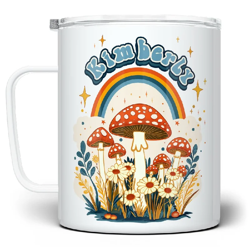 Retro Personalized Name Insulated Travel Mug