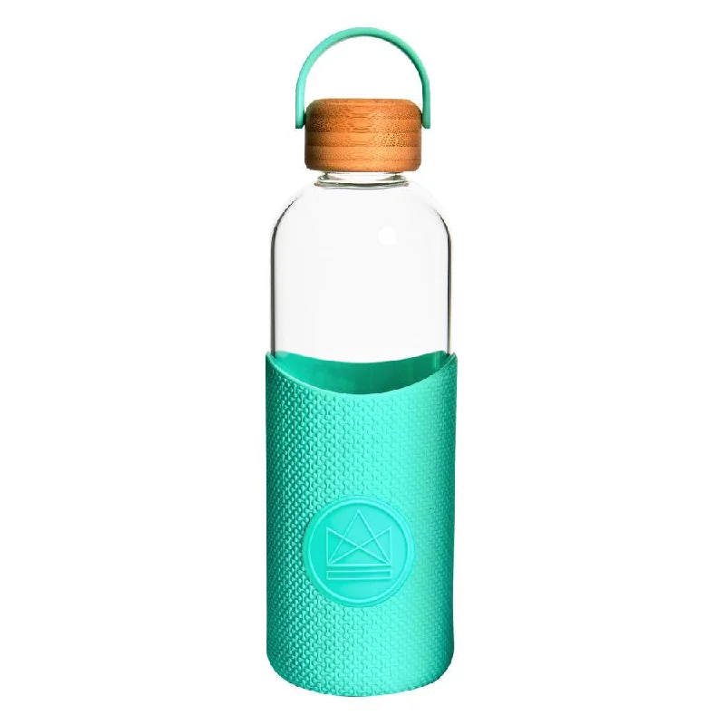 Reusable Glass Water Bottle - 1000ml - Free Spirit