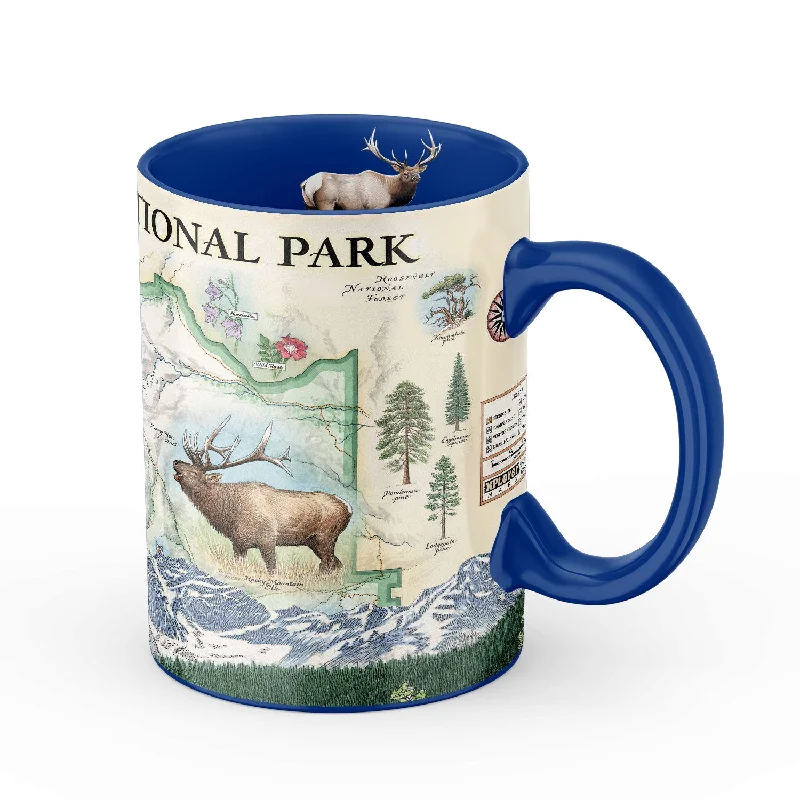 Rocky Mountain National Park Map Ceramic Mug