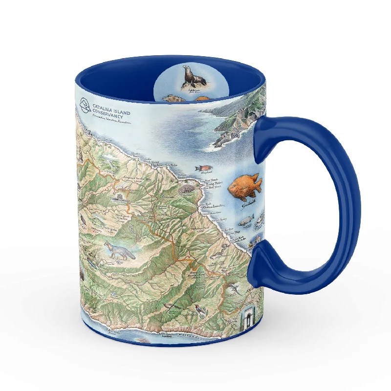 Santa Catalina Island Map Ceramic Mug