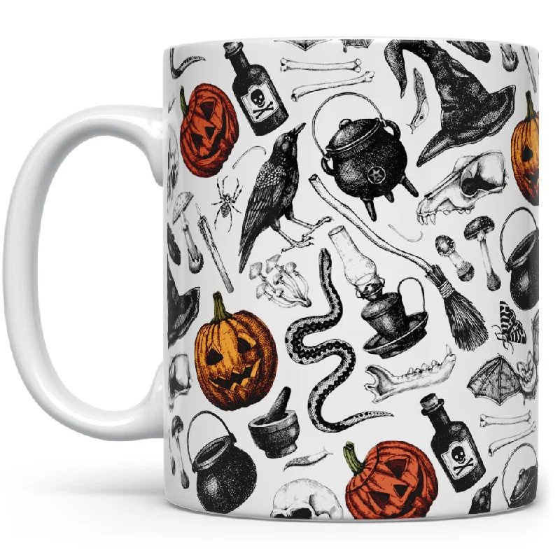 Spooky Halloween Pattern Mug