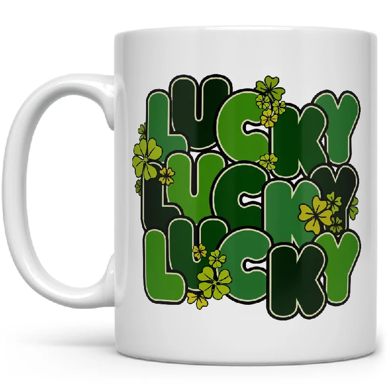 St Patrick's Day Retro Lucky Mug