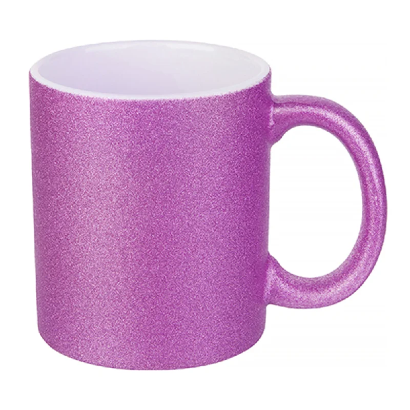 HPN SubliCraft 11 oz. Glitter Sublimation Ceramic Mug - 12 per case