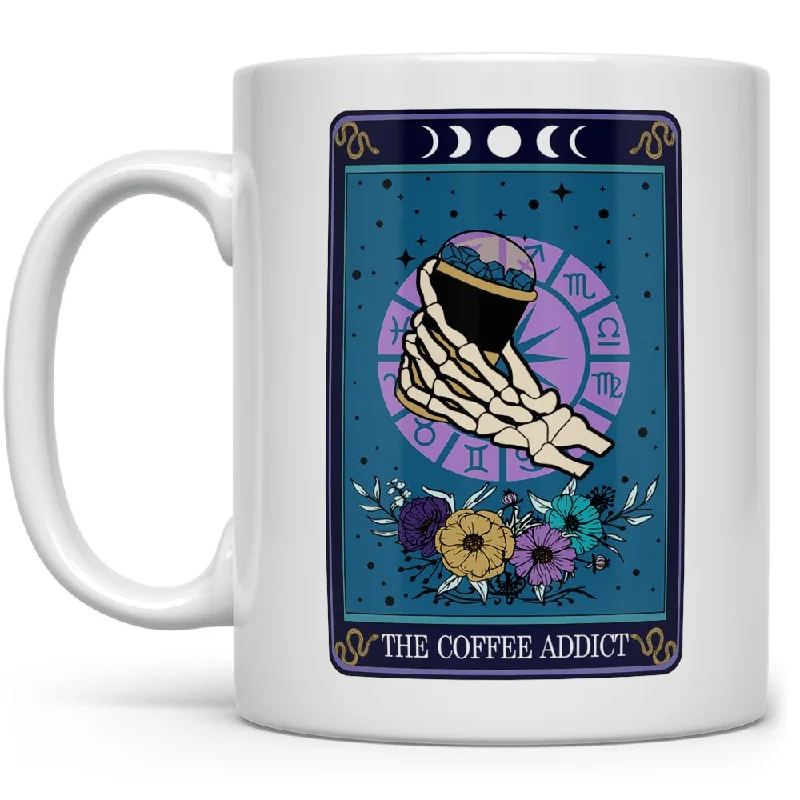 The Coffee Addict Tarot Card Mug