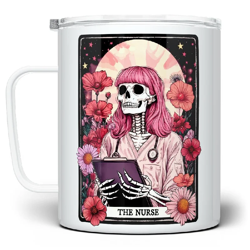 The Nurse Tarot Card Insulated Travel Mug