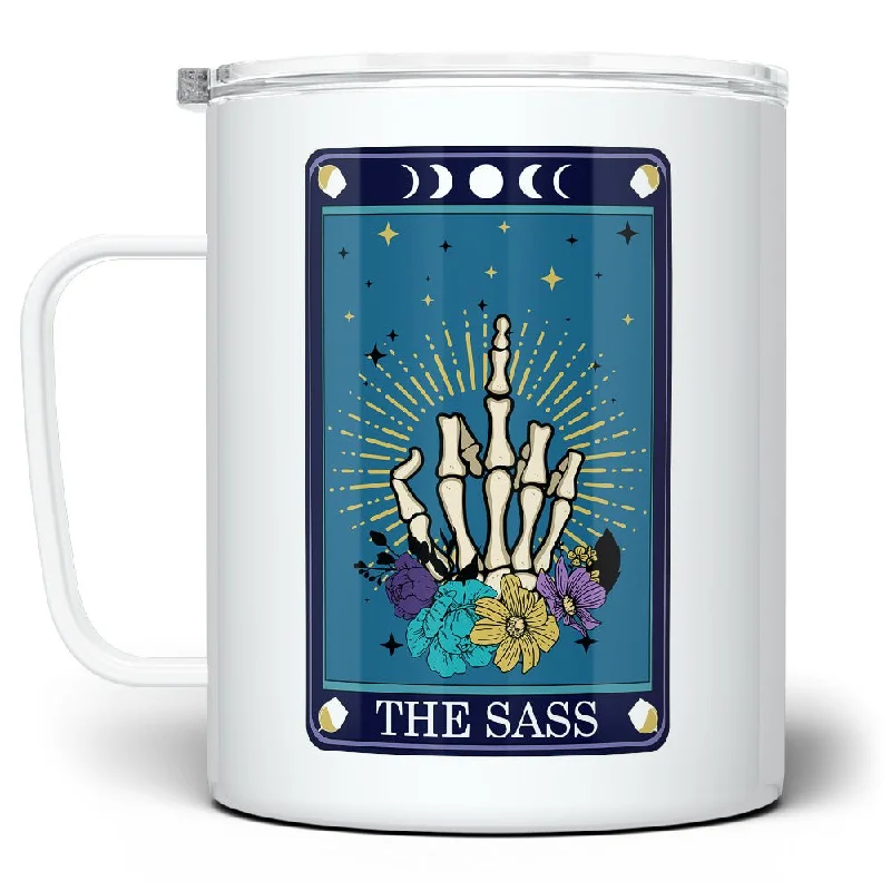 The Sass Tarot Card Insulated Travel Mug