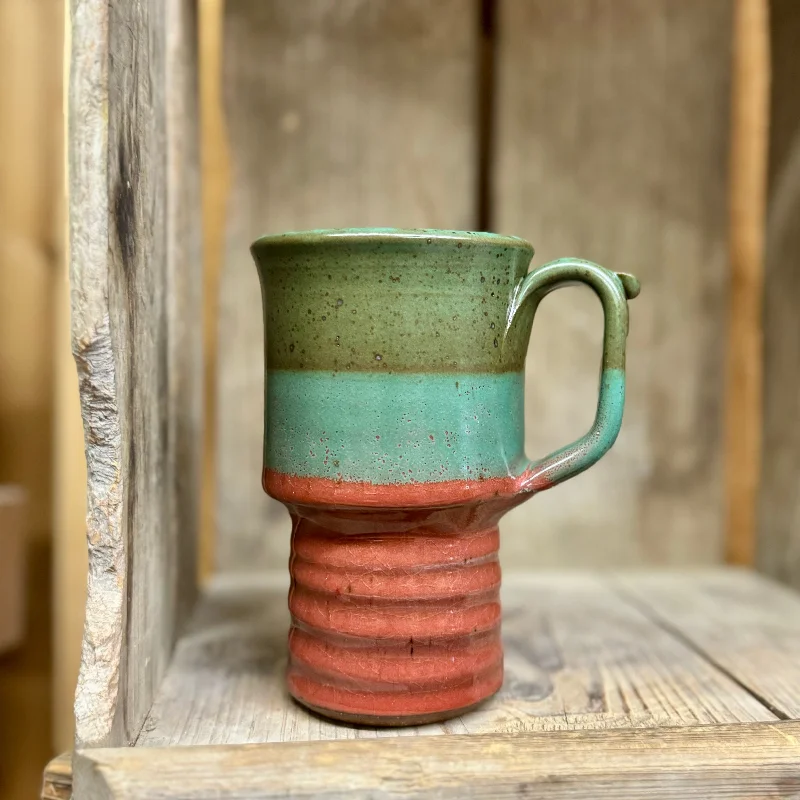 Travel Mug {Red and Green}