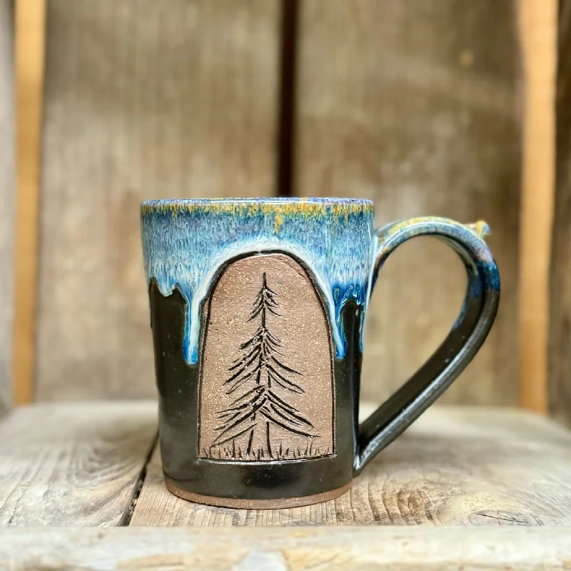 Tree Mug {Black and Blue}