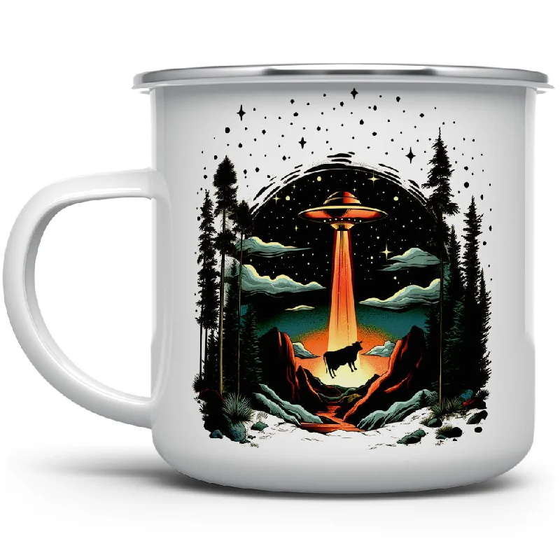 UFO Cow Abduction Camp Mug