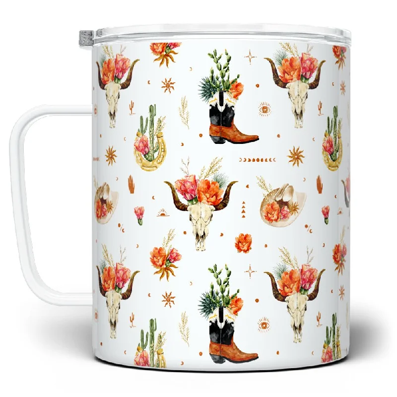 Western Desert Pattern Insulated Travel Mug