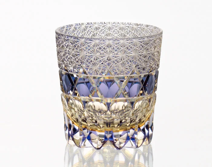 Whiskey Glass, Edo Kiriko Kasaneirome "Shihou"