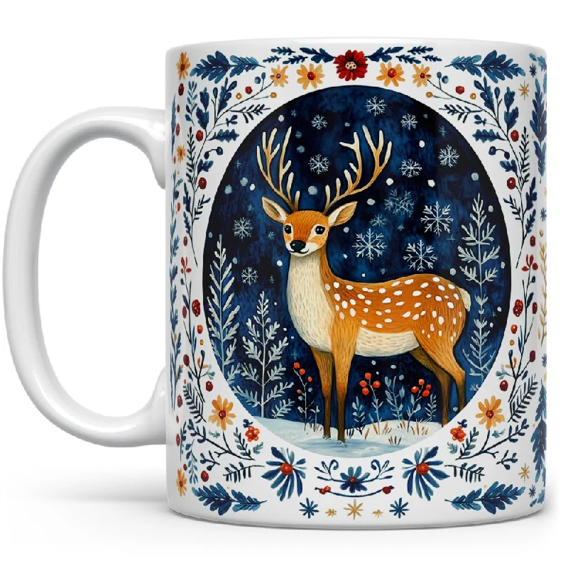 Winter Woodland Deer Mug