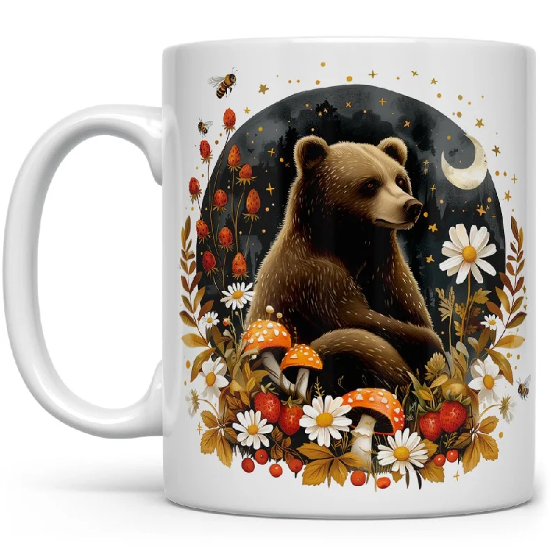 Woodland Autumn Forest Bear Mug