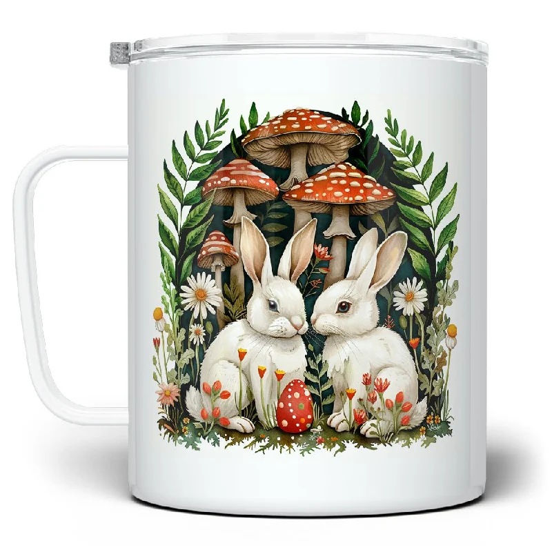 Woodland Bunnies Insulated Travel Mug