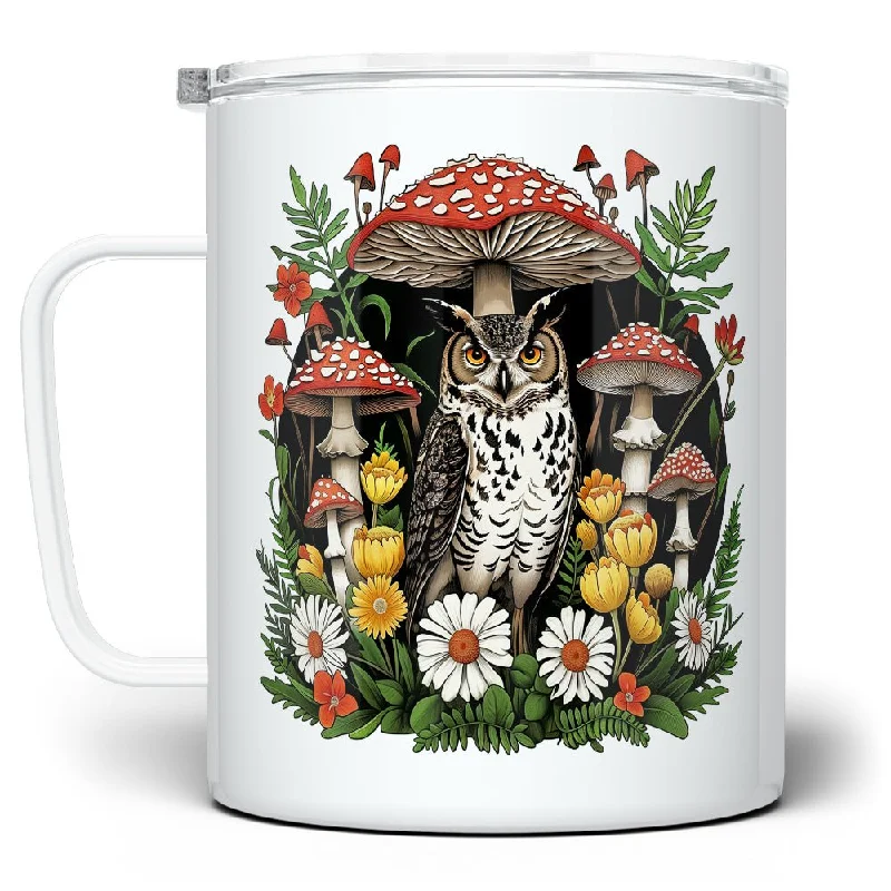 Woodland Forest Owl Insulated Travel Mug