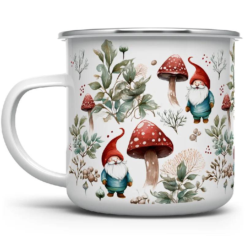 Woodland Mushroom Gnome Camp Mug