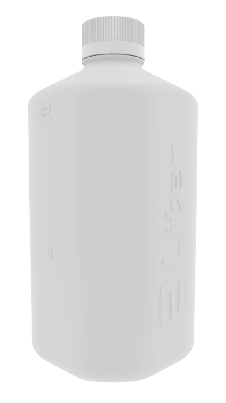 2L Polypropylene (PP) Boston Square Bottle