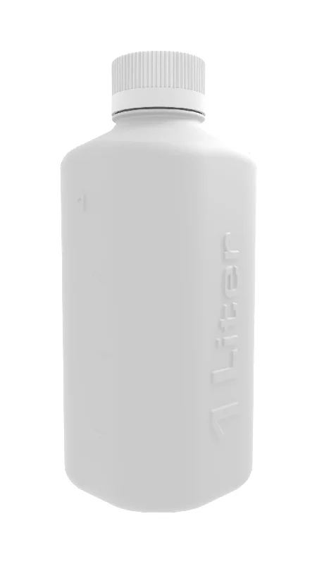 1L Polypropylene (PP) Boston Square Bottle