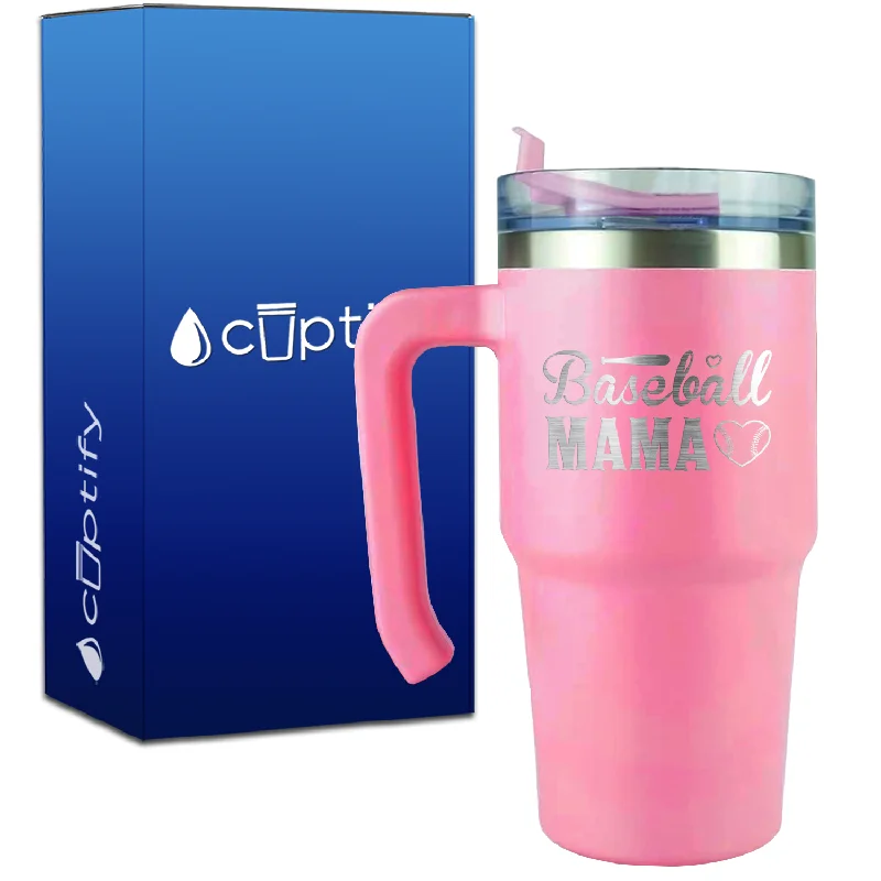 Baseball Mama on 20oz Baseball Travel Mug