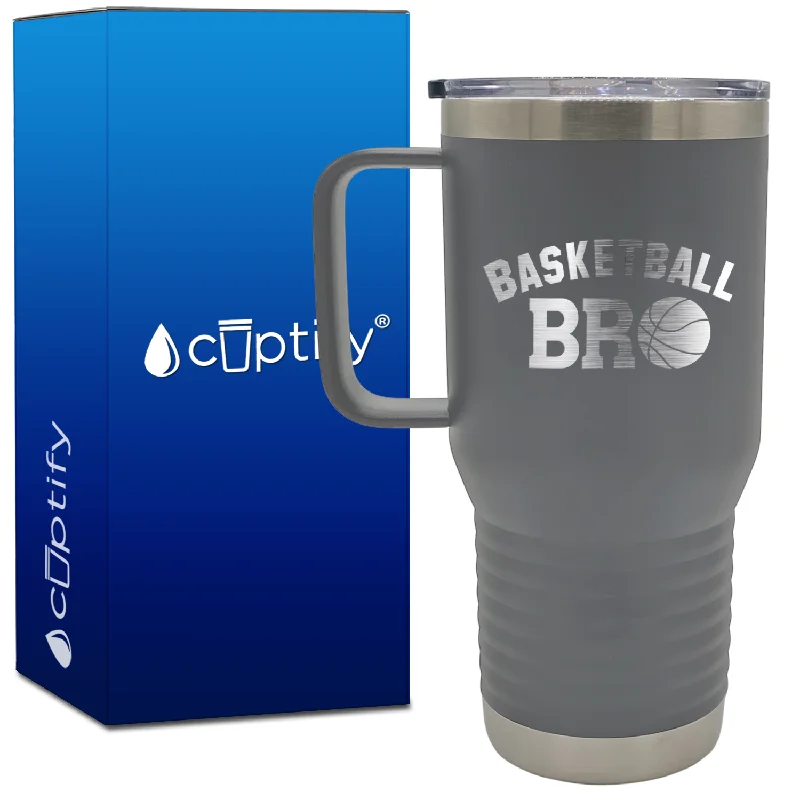 Basketball Bro 20oz Basketball Travel Mug