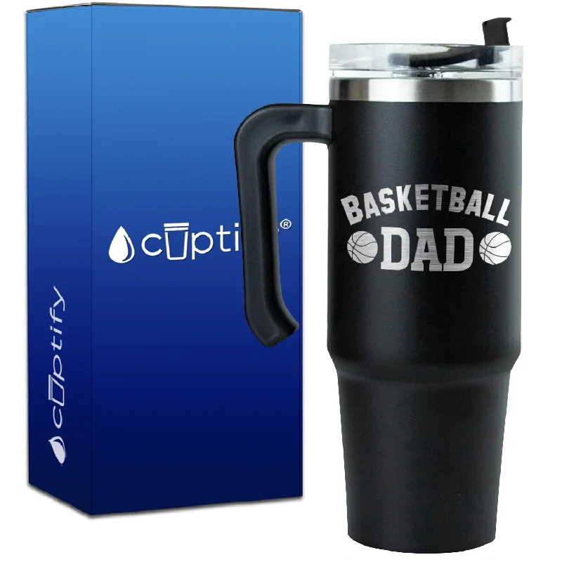 Basketball Dad on 30oz Basketball Travel Mug