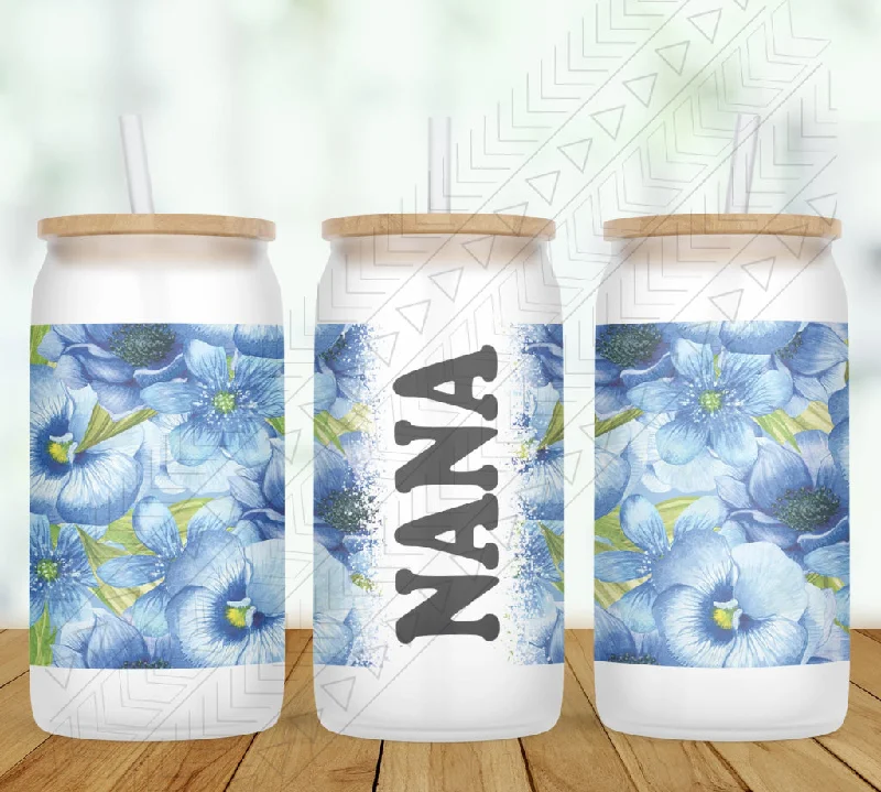 Blue Floral Personalized