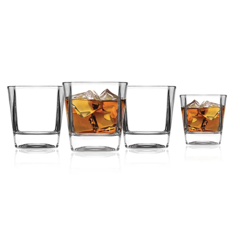 Carnegie Double Old Fashion Glass, Set of 4