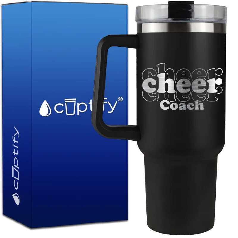 Cheer Cheer Cheer Coach on 40oz Cheer Traveler Mug