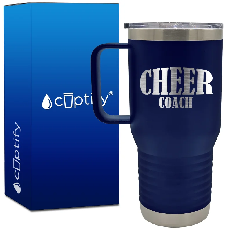 Cheer Coach Angle 20oz Cheer Travel Mug