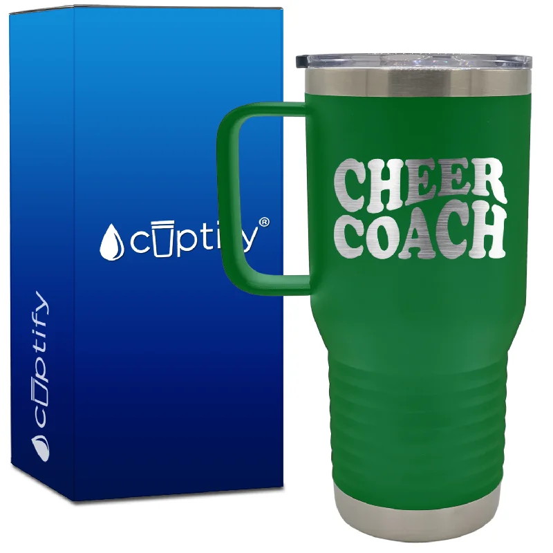 Cheer Coach Groovy 20oz Cheer Travel Mug