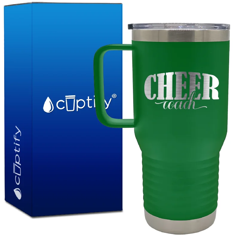 Cheer Coach Script 20oz Cheer Travel Mug