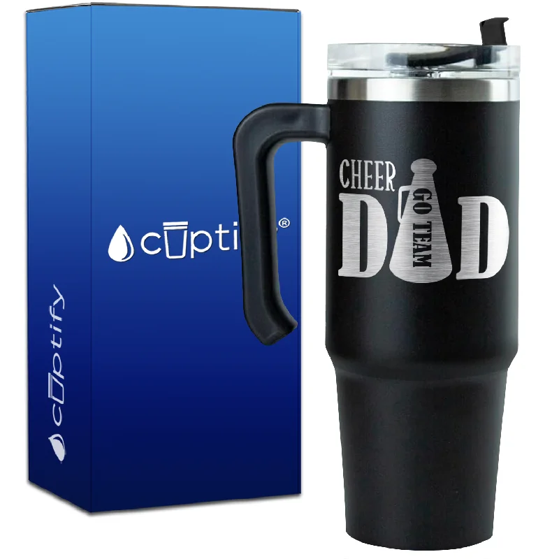 Cheer Dad Go Team on 30oz Cheer Travel Mug