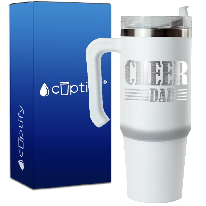 Cheer Dad Lines on 30oz Cheer Travel Mug