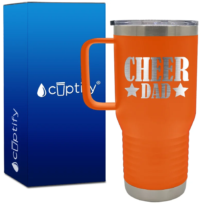 Cheer Dad Stars 20oz Cheer Travel Mug