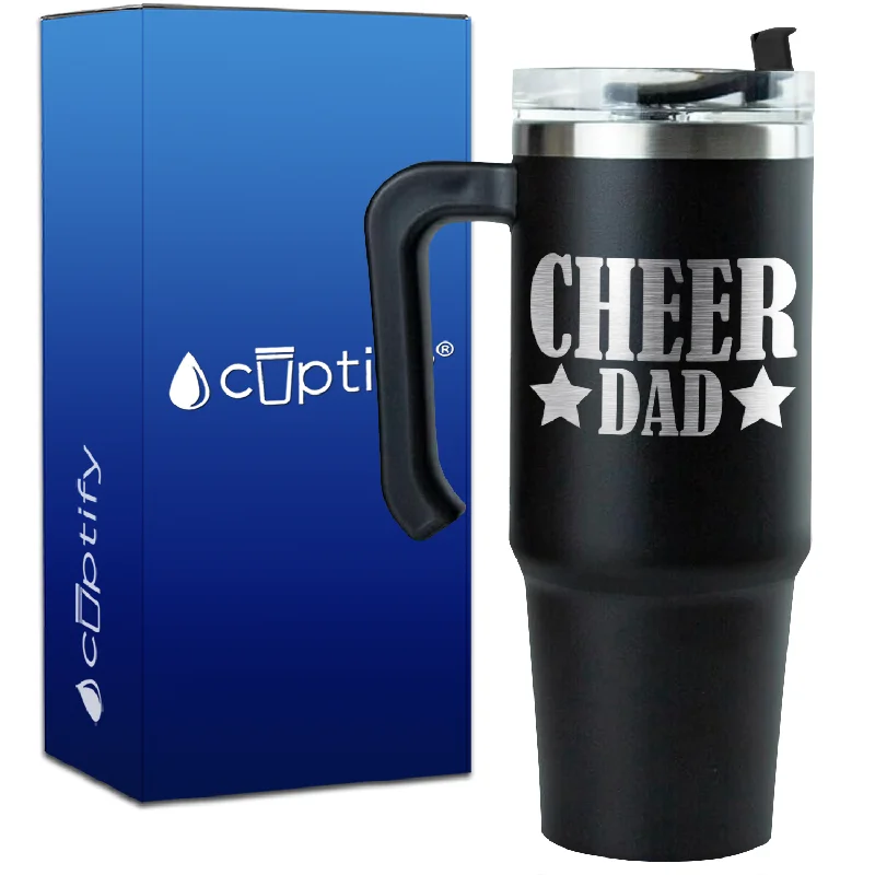 Cheer Dad Stars on 30oz Cheer Travel Mug