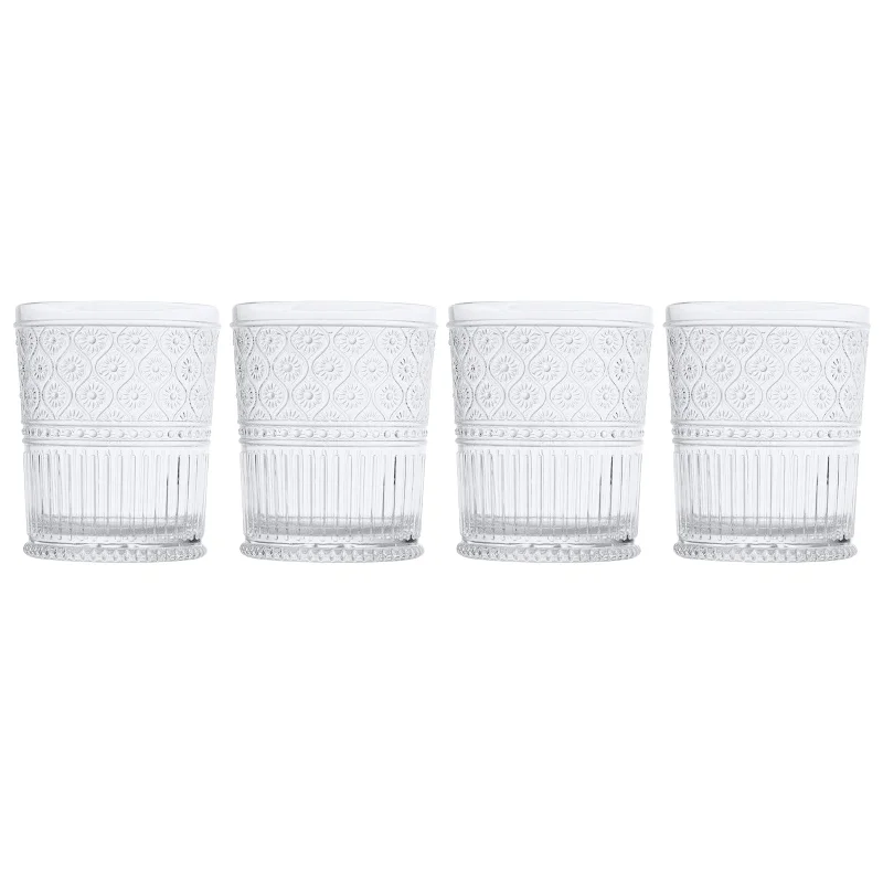 Claro Acrylic Double Old Fashion, Set of 4