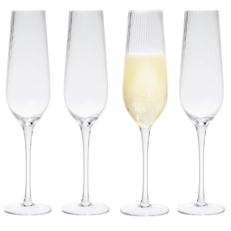 Divo Optic Champagne Flute. Set of 4