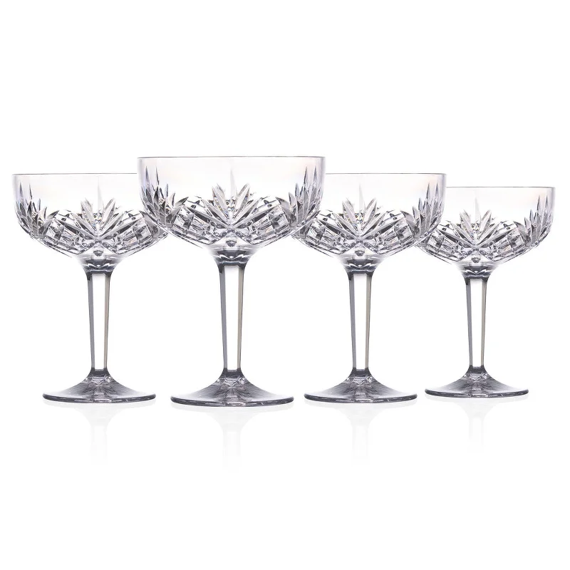 Dublin Acrylic Champagne Coupe, Set of 4