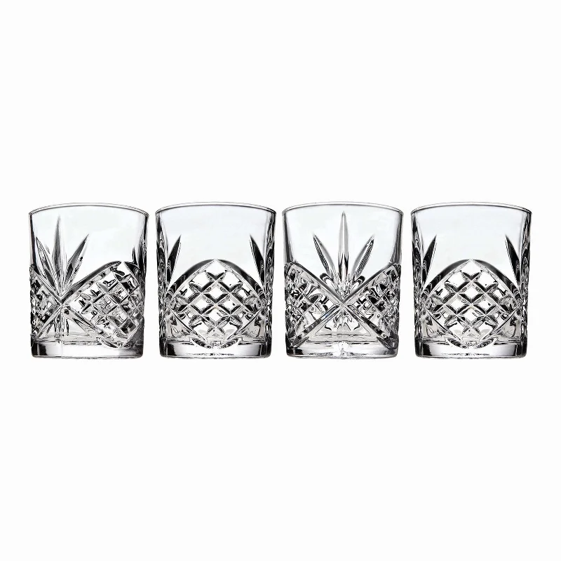 Dublin Crystal Double Old Fashion, Set of 4