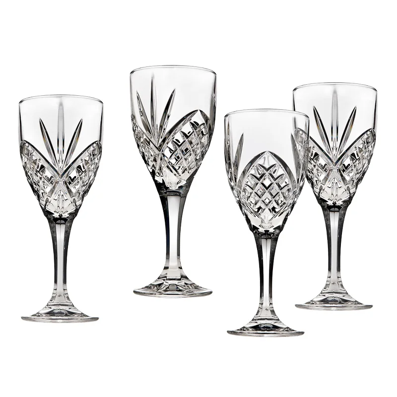 Dublin Crystal Goblet, Set of 4