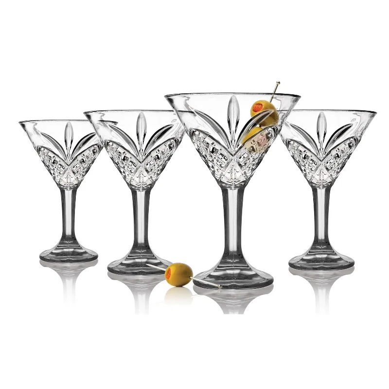 Dublin Crystal Martini, Set of 4