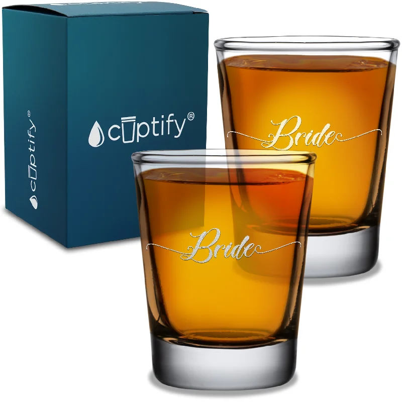 Elegant Bride 2oz Shot Glasses - Set of 2