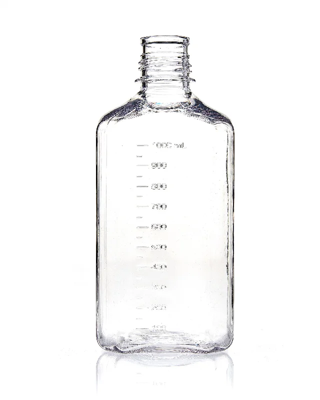 EZBio® Bottle, PETG, Non-Sterile, 1L, No Cap, pk/12