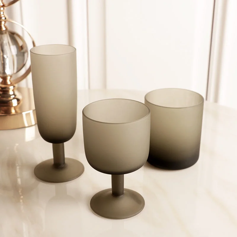 Ombre Frosted Wine Glass & Cup