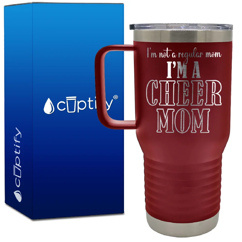 I'm Not a Regular Mom I'm a Cheer Mom 20oz Cheer Travel Mug