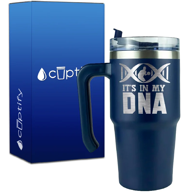 It's in My DNA Basketball on 20oz Basketball Travel Mug