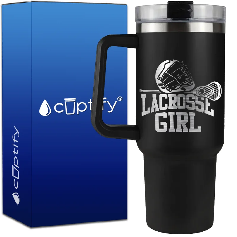 Lacrosse Girl on 40oz Lacrosse Traveler Mug